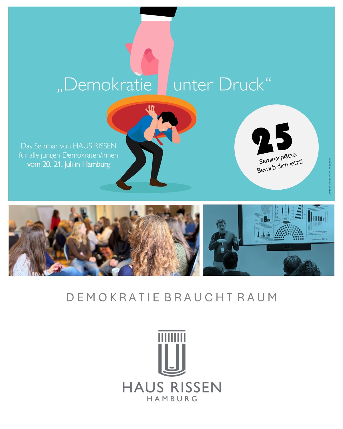 LinkedIn I 3175 x 3969 I I Demokratie unter Druck I 03.06.2026